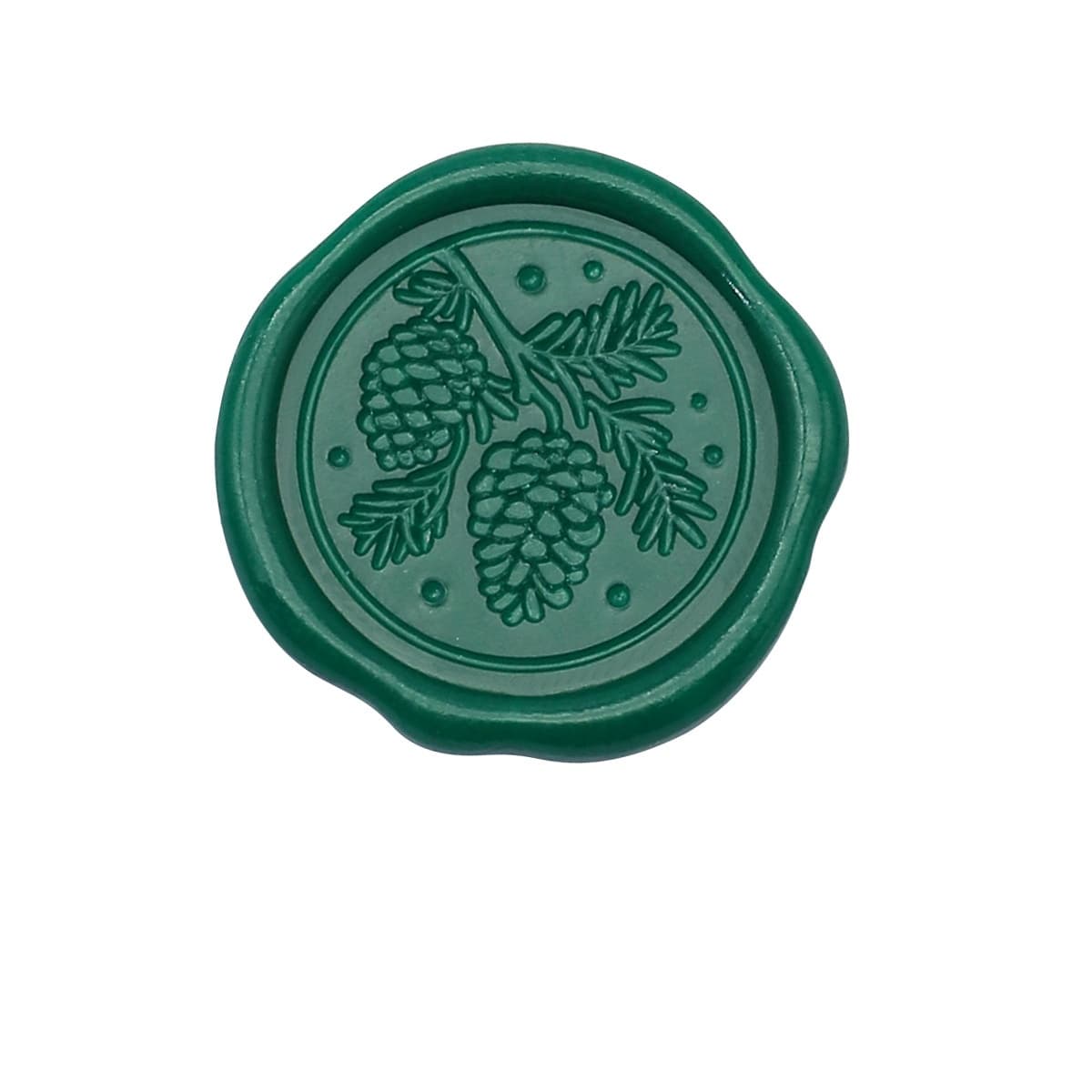 Color Snowy Pinecone Deep Green